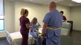 Physical Therapy Transfer Training  How To Transfer From Wheelchair To Bed [upl. by Kcirrag815]