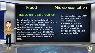 What is Difference Between Fraud amp Misrepresentation [upl. by Petua]