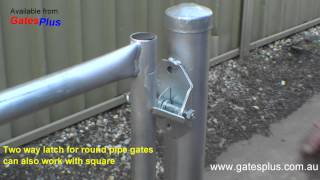 Gate Latch 2 way for round pipe and square [upl. by Sorkin982]