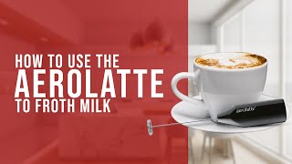 How To Use the AeroLatte To Froth Milk [upl. by Arammahs]