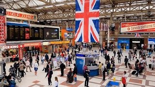 A Walk Through The London Victoria Station London England [upl. by Ahsirak21]