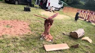 A fabulous range of wooden sculpture at Caerleon festival 2024 [upl. by Neeka28]