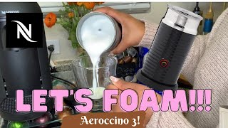 How To Foam Milk With Aeroccino 3 Make Coffee With Foam Tips amp Tricks  Easy Foamed Latte Recipe [upl. by Ehr53]